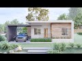 (10x10 Meters) House Design | Tiny Home | 2 Bedroom House Tour