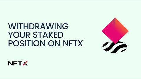 Unstake your tokens on NFTX