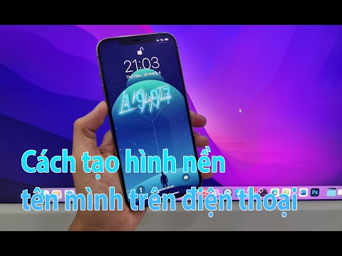 Video Cách tự tạo hình nền tên mình trên điện thoại siêu... - youtube