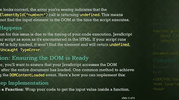 Resolving Uncaught TypeError When Accessing Input Field Value in JavaScript