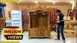 #392 latest design Home temple | Aarsun | wood mandir | Pooja mandir design #mandir #altar #temple