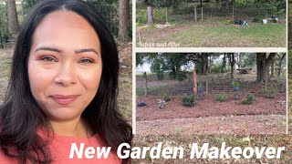 Garden Bed Makeover - adding boxes and mulch