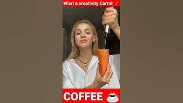 HOW TO MAKE CARROT 🥕 COFFEE ☕ 😋 #shorts #funny #funnyvideo #trending
