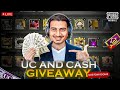 Uc  cash giveaway custom rooms  pubg mobile live long time no see