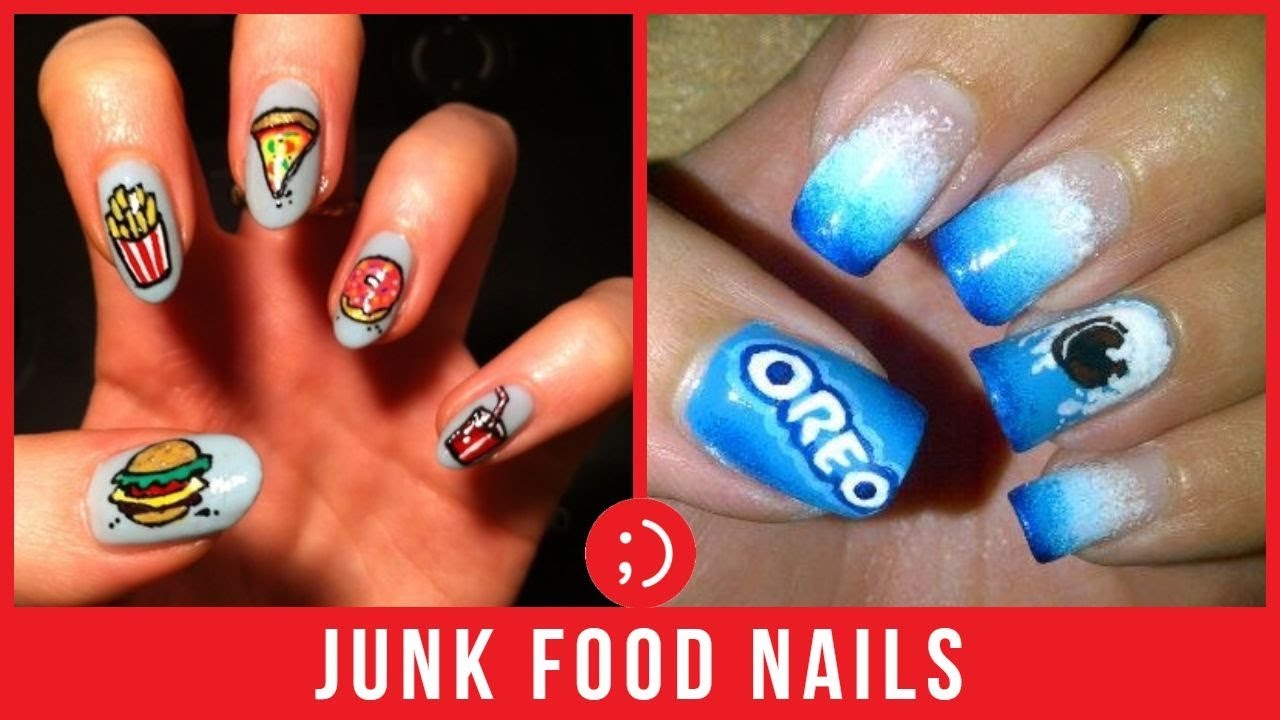 winkgo, nails, junk food, delicious, nail art, nail art designs, nail art.....