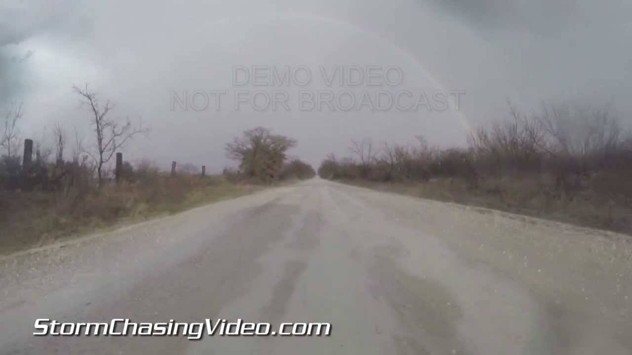 3/15/2014 Comanche, TX Hail and Street Flooding B-Roll