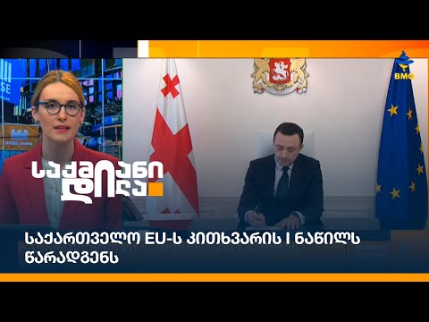 დღეს საქართველო EU-ს კითხვარის I ნაწილს წარადგენს