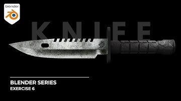 3D Combat Knife Modeling in Blender/ Exercise 6 #blenderexercise