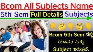 2023 - 24 Bcom 5th Sem NEP Subjects Gulbarga University What are Subjects of Bcom 5th Semester