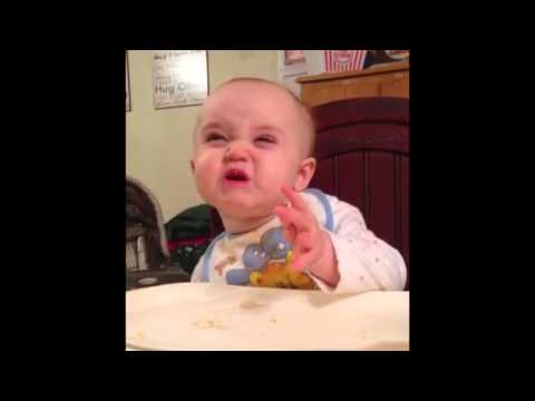 Funny Baby Tries Pineapple