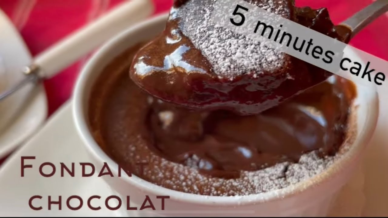 【ダイエット】オーブンなし！チョコなし！低糖質フォンダンショコラ作ろう！やばいトロける旨さ【完成まで5分】Low carb & gluten free Fondant chocolat.