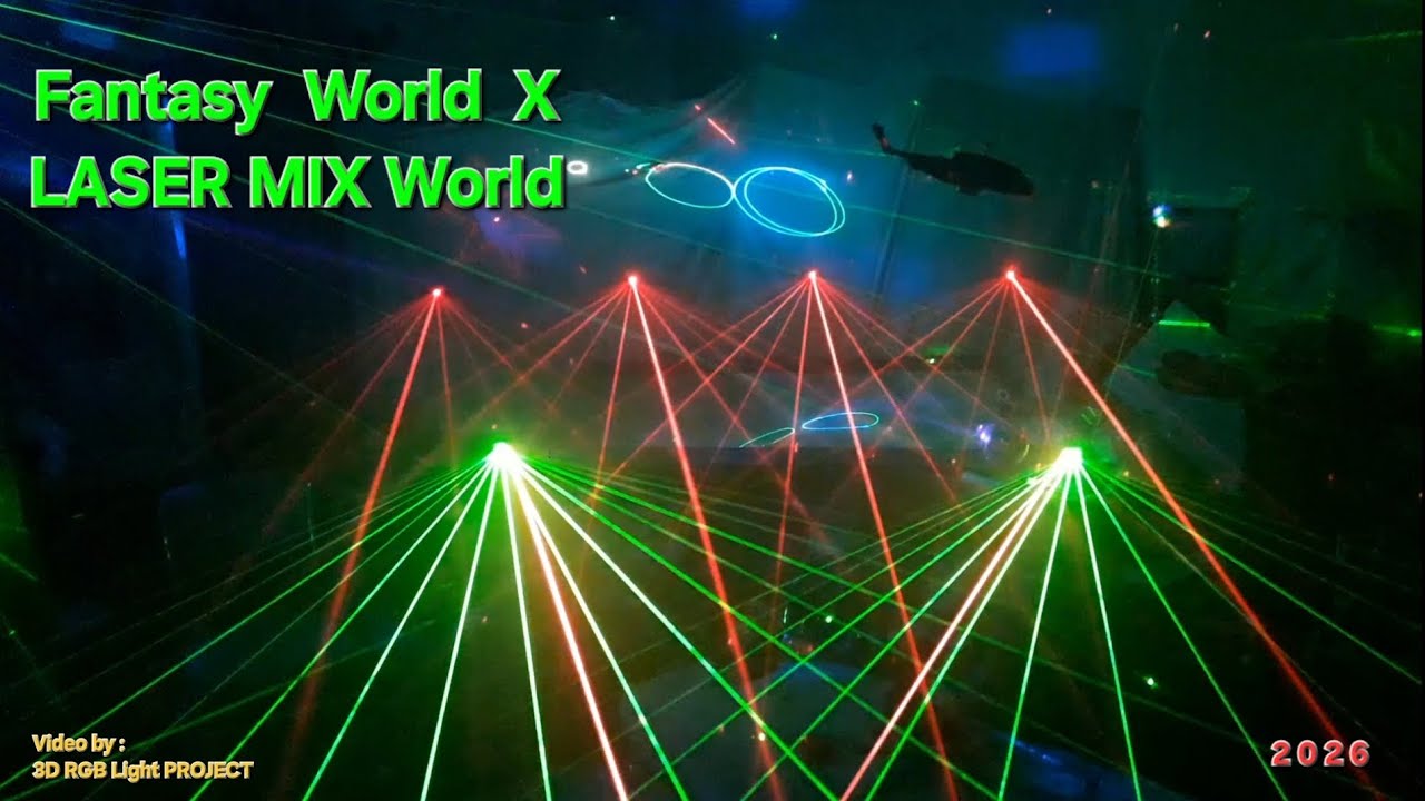 Fantasy World X - LASER MIX WORLD | 3D RGB SHOW-LASER Animation - 2026