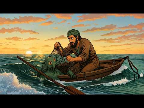 قصة الشاب الفقير الذي ألقى شبكته في البحر فخرج له مخلوق غريب فجعله أغنى رجل في قريته مثيرة مثير