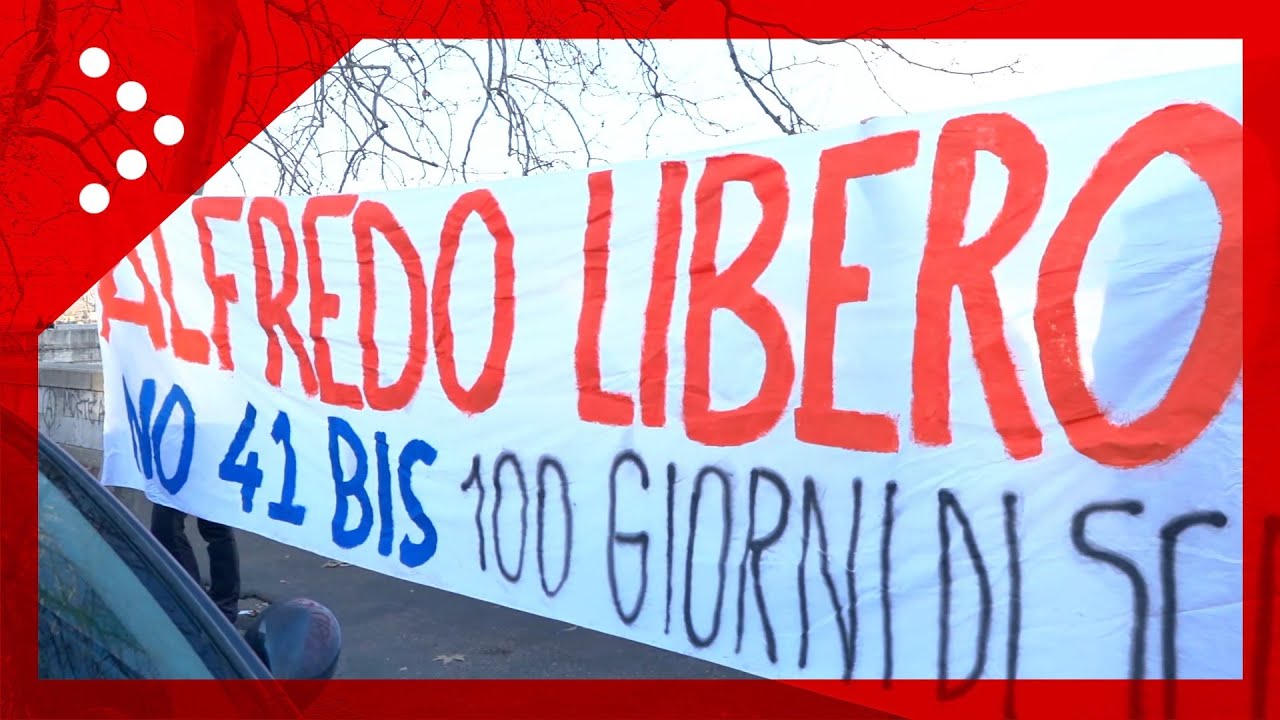 Roma, presidio per Alfredo Cospito davanti al Ministero della Salute