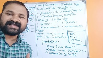 JCheckBox Class || Swing Components || Swing Controls || Java Programming