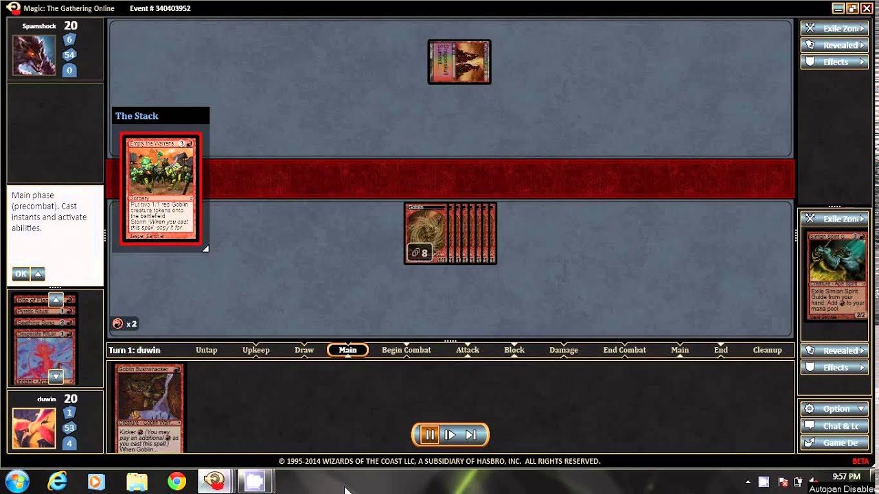 Budget Legacy Empty the Warrens Turn 1 Win