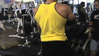Steve Kuclo Incline Presses 200 pound dumbbells
