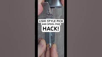 SPOOL PIN LISHI HACK! #lockpicking #locksport #tip #tool
