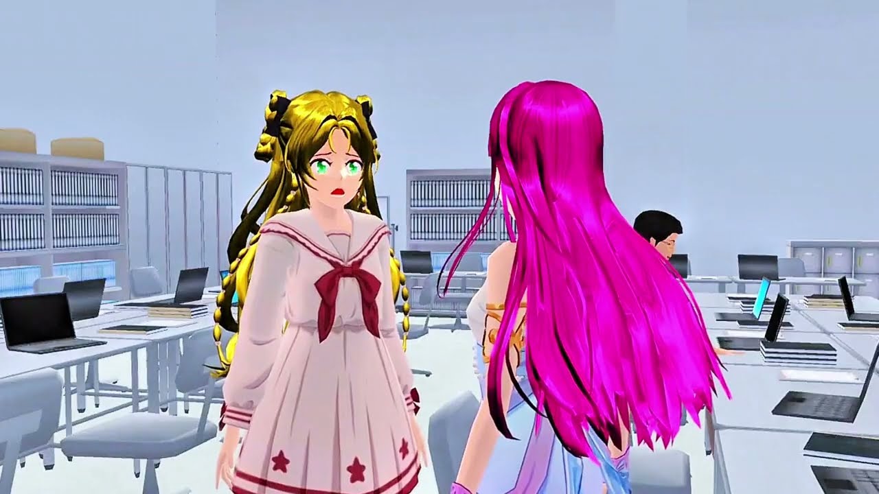 Sakura School Simulator Childhood Sweethearts VS Junior Employee 💔 | Short Drama Story