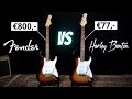 E-Gitarre Strat VERGLEICH - Harley Benton gegen Fender