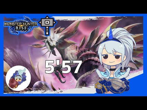 MHRise体験版:タマミツネ ハンマーソロ 5’57/Mizutsune Hammer solo