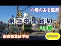 第二中里踏切【山手線】東京都北区中里 ★穴場のある風景★