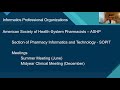 Pharmacy informatics professional organizations