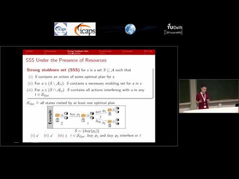 ICAPS 2018: Marcel Steinmetz on &quot;On Stubborn Sets and Planning with Resources&quot;