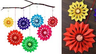 Paper Snowflake Wall Hanging Diy Easy Paper Crafts Tutorial - Wall Decoration Ideas