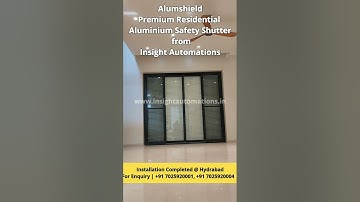 Alumshield Residential Aluminium Rolling shutter from Insight Automations #insightautomations