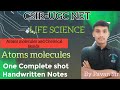 Atoms and molecules all hindi notes theory class 📖 CSIR-UGCNET LifeScience ImportantPoints hindi ex_