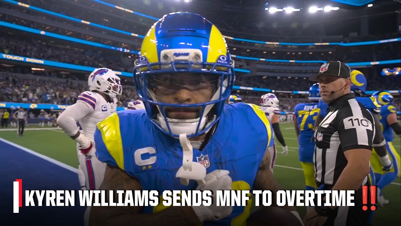 RAMS TIE IT WITH 5 SECONDS LEFT π± Kyren Williams sends MNF to OT π | NFL on ESPN