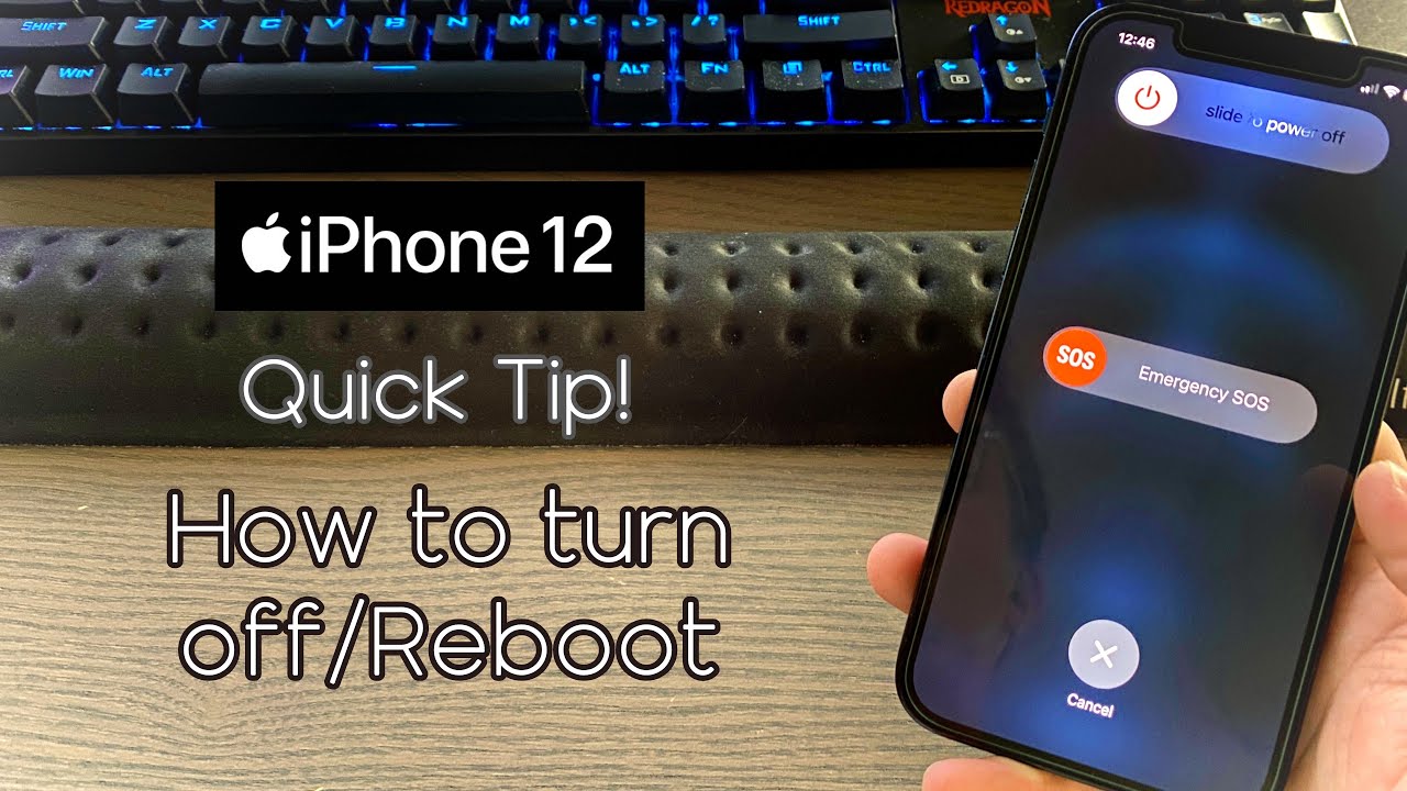 iPhone 12/12 Pro Quick Tip! How to turn off & reboot!