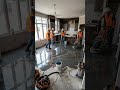 Luxury Epoxy Floor Transformation | From Construction Site to Dream Kitchen ✨! #LuxuryTransformation