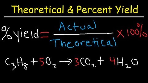 How To Calculate Theoretical Yield and Percent Yield