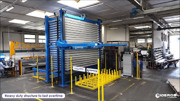 Spaziomatic Sheet Metal Storage System 2000 x 4000mm (6 x12 ft)-  With Back Unloading Bay