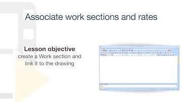 PriMus TAKEOFF Tutorial - Associating Work Sections and price list items to the CAD drawing