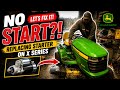 Starter replacement on a John Deere X350!