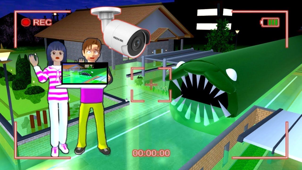 Yuta Mio panik CCTV merekam cacing alaska mutan #dramasakura #sakuraschoolsimulatordrama