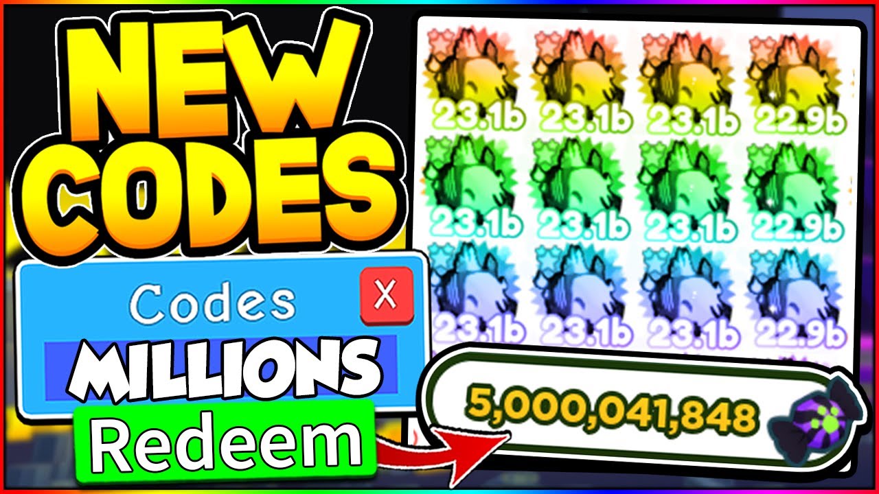 ALL 4 FREE 1 BILLION CANDY PET CODES IN PET SIMULATOR X