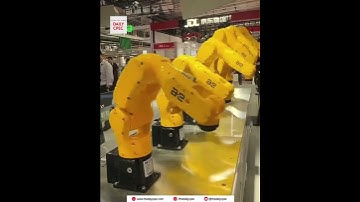 Amazing SYNCHRONIZATION in Chinese Industrial ROBOTS
