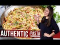 How to Make Authentic Pasta Carbonara | The Stay At Home Chef