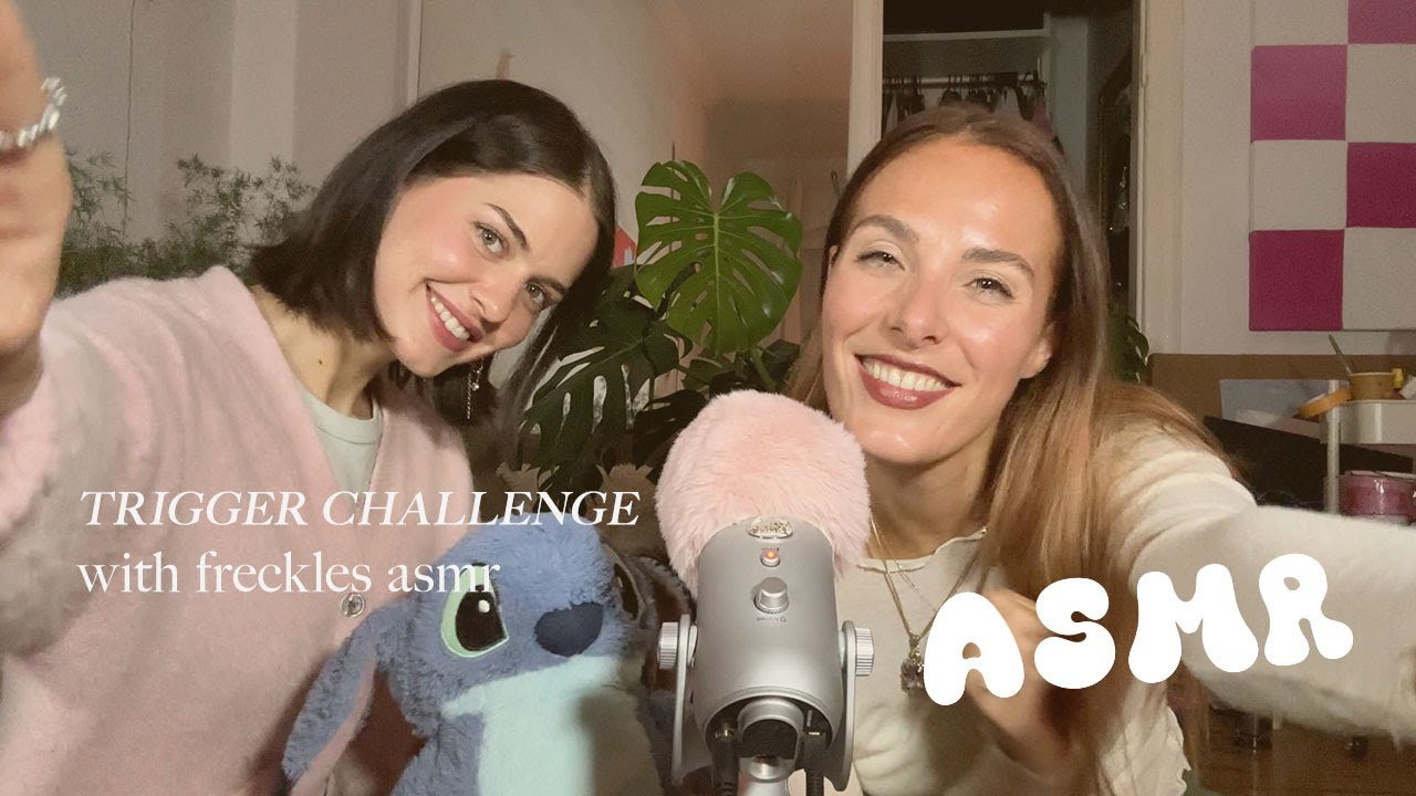 Tingly ASMR triggers with my beautiful friend@frecklesasmr 💗 | Relax with us for 30minutes ✨