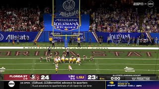 Florida State GAME WINNING Blocked Extra Point vs LSU | 2022 College Football