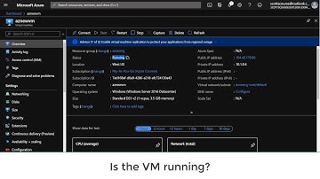 Azure RDP - Troubleshooting Connection Issues