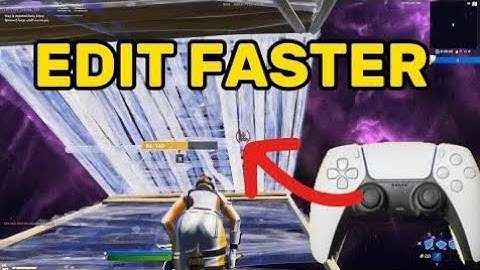 How To EDIT FASTER In Fortnite On CONTROLLER + Remove INPUT DELAY ( Fortnite Tips & Tricks )