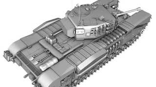 3D Model of Churchill MK IV Review