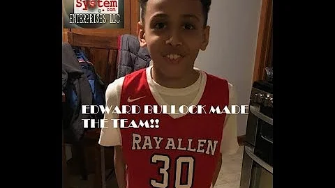 3rd GRADER EDWARD BULLOCK MADE THE TEAM FOR RAS!!