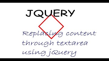 Web Development Tutorials in Hindi : Replacing content through textarea using jQuery  | jQuery | JS