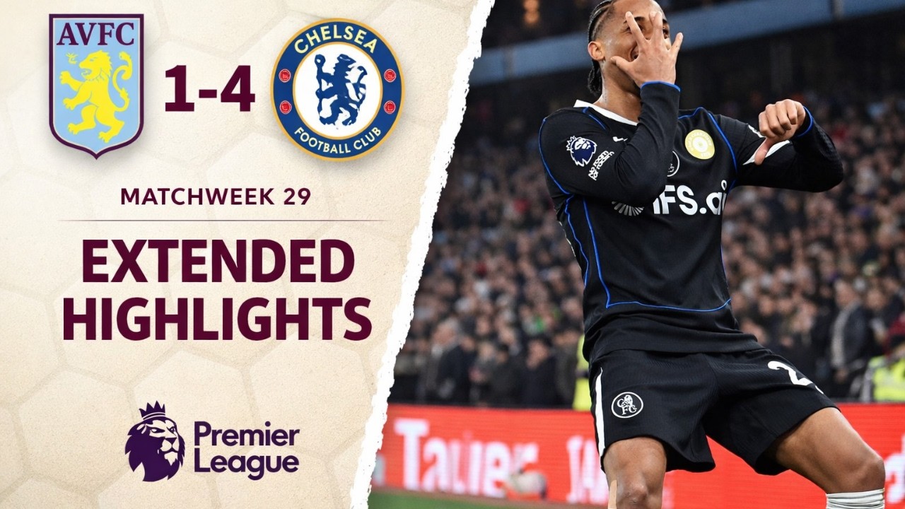 Aston Villa vs Chelsea 1-4 Highlights & Goals Premier League •Cole Palmer Goal & João Pedro hattrick